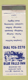 Matchbook Cover - Blue Falls Inn Reading PA