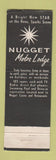 Matchbook Cover - Nugget Casino Sparks NV