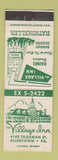Matchbook Cover - Village Inn Restaurant Allentown PA