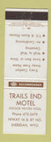 Matchbook Cover - Trails End Motel Sheridan WY