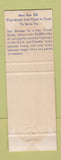 Matchbook Cover - Rambler Motel Restaurant Best Western Cameron MO