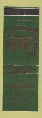Matchbook Cover - Frontier Motel Willcox AZ WEAR