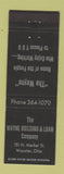 Matchbook Cover - Wayne Building and Loan Wooster OH