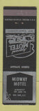 Matchbook Cover - Midway Motel Pee Dee SC