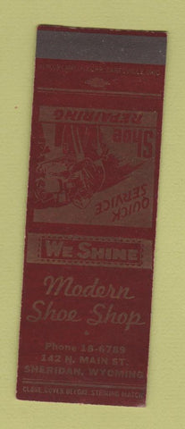 Matchbook Cover - Modern Shoe Shop Sheridan WY SAMPLE