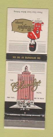 Matchbook Cover - Claridge Hotel Atlantic City NJ