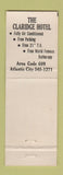 Matchbook Cover - Claridge Hotel Atlantic City NJ