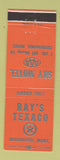 Matchbook Cover - Ray's Texaco oil gas Sky Motel Drummond MT