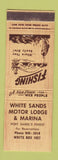 Matchbook Cover - White Sands Motor Lodge Marina Port Isabel TX