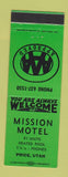 Matchbook Cover - Mission Motel Price UT