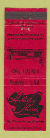 Matchbook Cover - Holiday Shores Motel St Petersburg FL