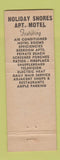 Matchbook Cover - Holiday Shores Motel St Petersburg FL