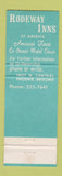 Matchbook Cover - Rodeway Inn Motels Phoenix AZ