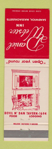 Matchbook Cover - Daniel Webster Inn Sandwich MA