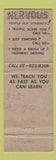 Matchbook Cover - Joseph's Driving School Newark NJ WEAR