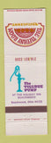 Matchbook Cover - Village Pump Tiffany Room Restaurant Beachwood OH