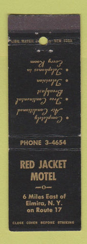Matchbook Cover - Red Jacket Motel Elmira NY