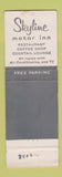Matchbook Cover - Skyline Motor Inn New York City