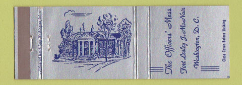 Matchbook Cover - Officers' Mess Fort Lesley J McNair Washington DC