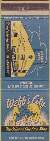Matchbook Cover - Webb's City Drugs St Petersburg FL