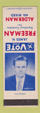 Matchbook Cover - James Freeman Alderman Election