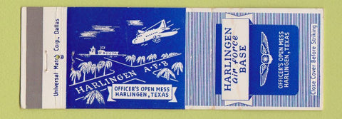 Matchbook Cover - Harlingen Air Force Base TX