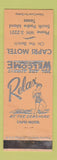 Matchbook Cover - Capri Motel South Padre Island TX girlie