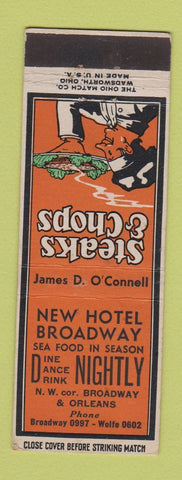 Matchbook Cover - New Hotel Broadway Baltimore MD