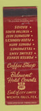 Matchbook Cover - Belmont Hotel Courts Wichita Falls TX