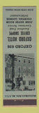 Matchbook Cover - Oxford Hotel Coffee Shoppe Oxford? MD