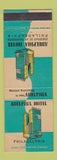Matchbook Cover - Adelphia Hotel Philadelphia PA