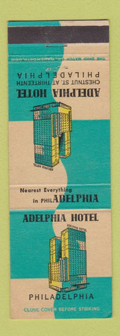 Matchbook Cover - Adelphia Hotel Philadelphia PA
