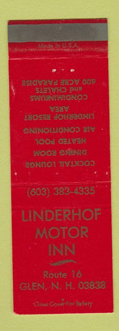 Matchbook Cover - Linderhof Motor Inn Glen NH