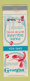 Matchbook Cover - Georgian Restaurant Park Square Motor Hotel Boston MA