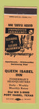 Matchbook Cover - Queen Isabel Inn Port Isabel TX ORANGE