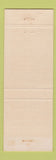 Matchbook Cover - Queen Isabel Inn Port Isabel TX ORANGE