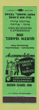 Matchbook Cover - Queen Isabel Inn Port Isabel TX GREEN