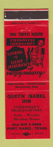 Matchbook Cover - Queen Isabel Inn Port Isabel TX RED