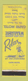 Matchbook Cover - Capri Motel South Padre Island TX girlie YELLOW