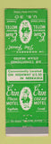 Matchbook Cover - Erine Hotel Grand Island Fremont Ogalalla Cozad NE WEAR