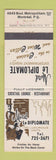 Matchbook Cover - Motel Le Diplomate Montreal QC