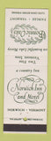 Matchbook Cover - Norwich Inn Motel VT Bonnie Oaks Fairlee VT DD Bean