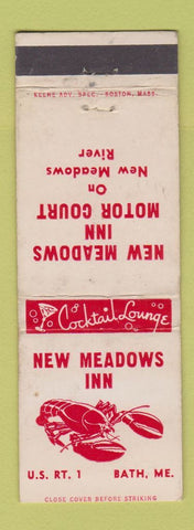 Matchbook Cover - New Meadows Inn Bath ME lobster WEAR