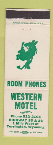 Matchbook Cover - Western Motel Torrington WY