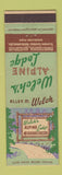 Matchbook Cover - Welch's Alpine Lodge Rhinelander WI