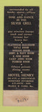 Matchbook Cover - Hotel Henry Pittsburgh PA
