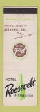Matchbook Cover - Hotel Roosevelt Pittsburgh PA Albert Pick
