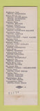 Matchbook Cover - Hotel Roosevelt Pittsburgh PA Albert Pick