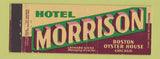 Matchbook Cover - Hotel Morrison Chicago IL Full Length