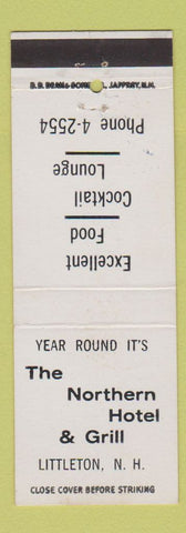 Matchbook Cover - Northern Hotel Grill Littleton NH DD Bean